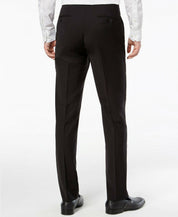 Calvin Klein Mens Slim fit Dress Pants 40 / 32 Black Solid Stretch