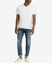 Polo Ralph Lauren Mens Classic fit Short Sleeve T-Shirt Shirt Large White Solid