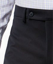 Van Heusen Mens Classic fit 2 Piece Suit 42 S / 35 Waist Navy Blue Solid Stretch