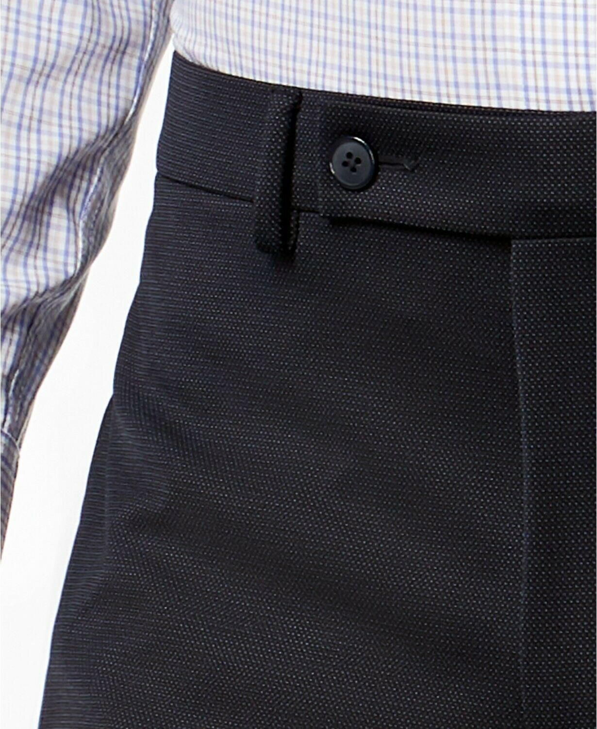 Van Heusen Mens Classic fit 2 Piece Suit 42 L / 35 Waist Blue Solid