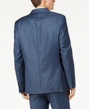 Calvin Klein Mens Classic fit Wool Suit Jacket Blazer 38 R Blue Solid