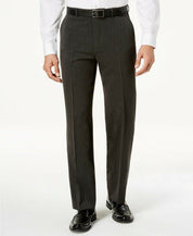 Nautica Mens Modern fit 2 Piece Suit 46 R / 40 Waist Charcoal Grey Solid Stretch