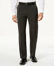 Nautica Mens Modern fit 2 Piece Suit 44 R / 38 Waist Charcoal Grey Solid Stretch