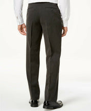 Nautica Mens Modern fit 2 Piece Suit 38 R / 32 Waist Charcoal Grey Solid Stretch