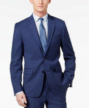 Calvin Klein Mens Skinny fit Wool Sport Coat Blazer 38 S Blue Solid