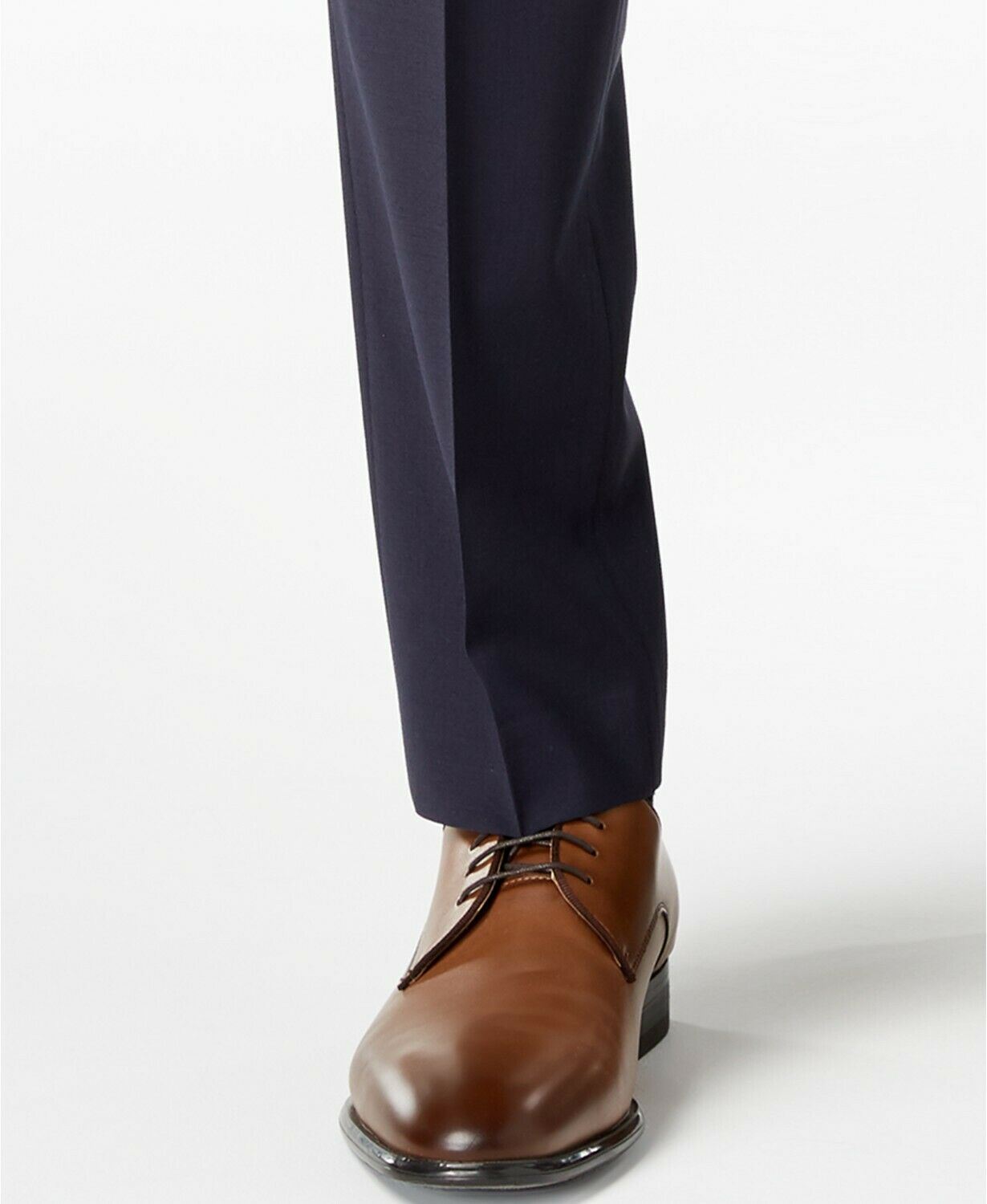Calvin Klein Mens Slim fit Dress Pants 33 / 30 Navy Blue Solid Stretch