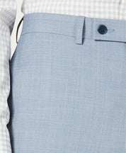 Calvin Klein Men's Suit 42S / 34 X 32 X-Fit Skinny-Fit Light Blue Sharkskin