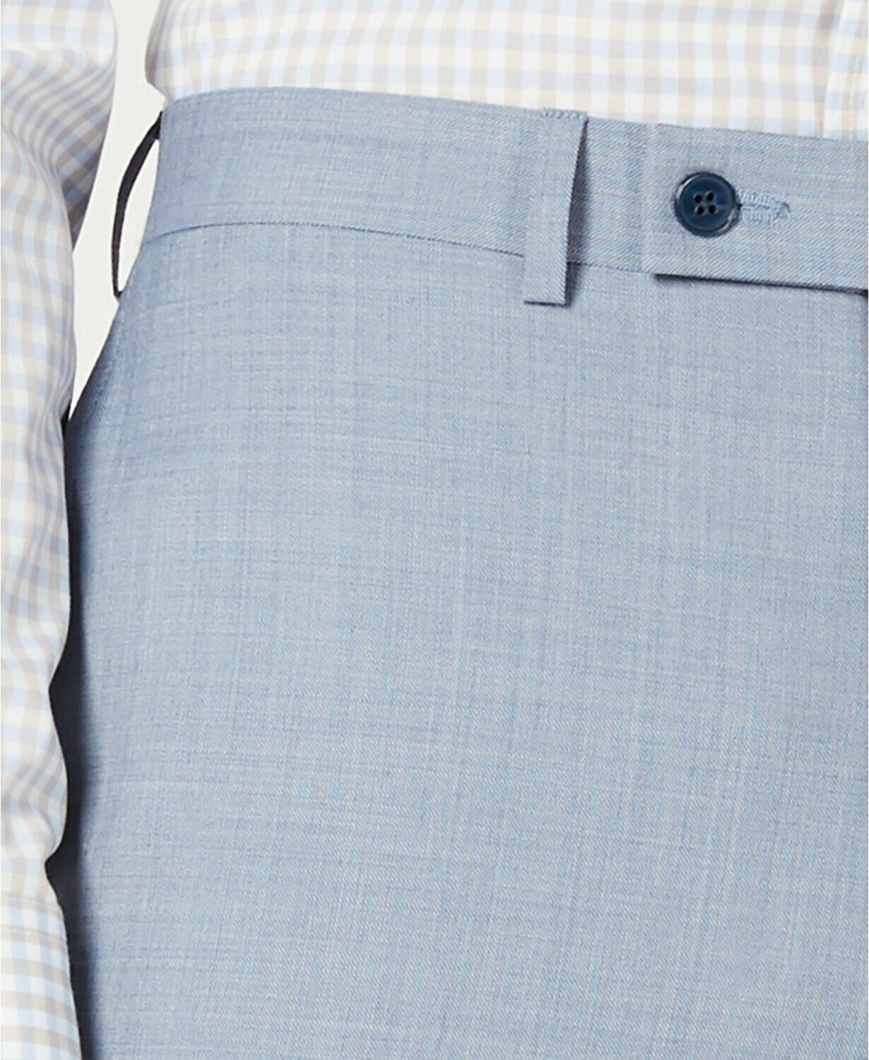 Calvin Klein Mens Slim fit Dress Pants 36 / 30 Powder Blue Solid Stretch