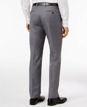 Calvin Klein Mens Slim fit Dress Pants 33 / 30 MId Grey Solid