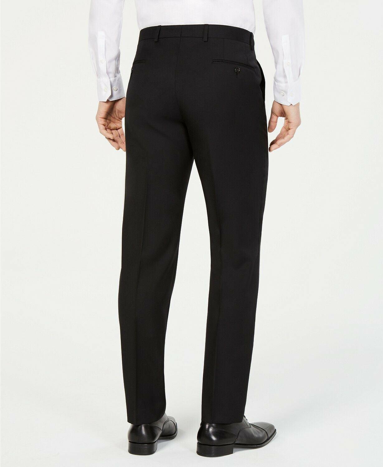 Lauren Ralph Lauren Mens Classic fit Dress Pants 38 / 30 Black Solid Stretch