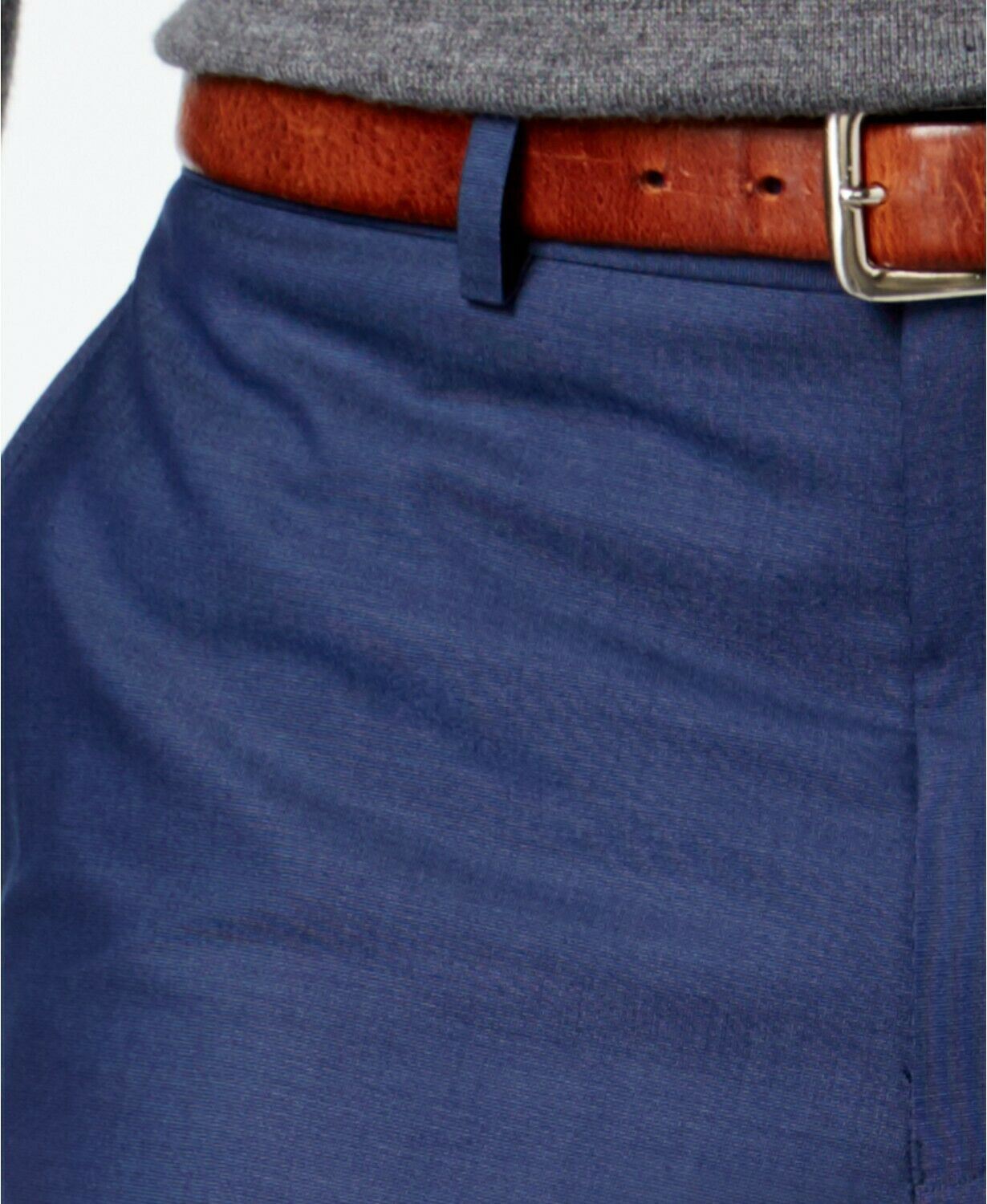 Andrew Marc Mens Slim fit 2 Piece Suit 42 S / 35 Waist Blue Solid Stretch