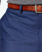 Andrew Marc Mens Slim fit 2 Piece Suit 42 S / 35 Waist Blue Solid Stretch