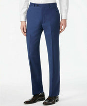 Calvin Klein Mens Slim fit Dress Pants 30 / 30 Navy Blue Solid Stretch Wool