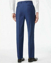 Calvin Klein Mens Slim fit Wool Dress Pants 30 / 30 Blue Solid