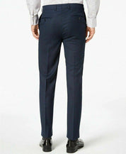 Calvin Klein Mens Slim fit Dress Pants 40 / 32 Navy Blue Solid Stretch
