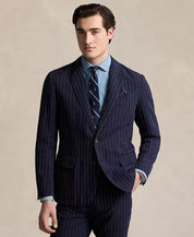 Polo Ralph Lauren Men's Soft Pinstriped Sport Coat Blazer 48R Navy Blue