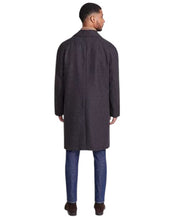Michael Kors Mens Classic-Fit Check Overcoat Coat 48 R Brown Black Check