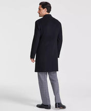 Michael Kors Men's Classic-Fit Wool Cashmere Blend Kavon Overcoat Coat 46R Black