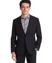 Tallia Mens Classic fit Suit Jacket Blazer 46 S Black Solid