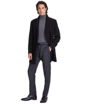 Calvin Klein Men's Prosper Wool-Blend Slim Fit Overcoat Coat 36 R Black