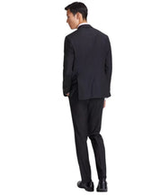 Hugo Boss Mens Modern fit 2 Piece Suit 44 S / 38 Waist Black Solid Stretch