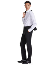 Hugo Boss Mens Modern fit 2 Piece Suit 44 S / 38 Waist Black Solid Stretch