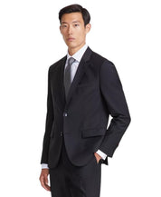 Hugo Boss Mens Modern fit 2 Piece Suit 44 S / 38 Waist Black Solid Stretch