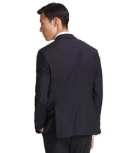 Hugo Boss Mens Modern fit 2 Piece Suit 44 S / 38 Waist Black Solid Stretch