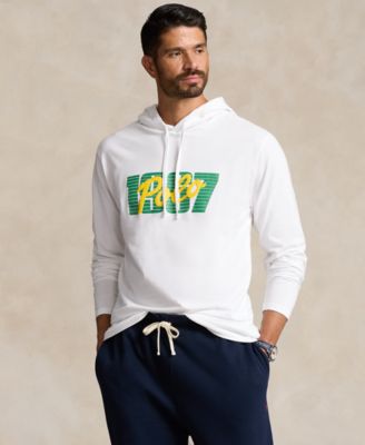 Polo Ralph Lauren Mens  fit Long Sleeve T-Shirt Hooded XXL White Solid