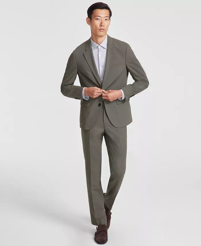 Hugo Boss Mens Modern fit Sport Coat Blazer 42 R Green Solid
