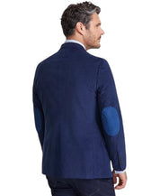 Nautica Mens Modern fit Cotton Corduroy Blazer 36 R Blue Solid Stretch