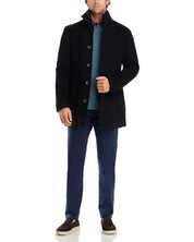 The Mens Store Department Store PURE CASHMERE Car Coat Size 38R Black