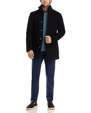 The Mens Store Department Store PURE CASHMERE Car Coat Size 40R Black