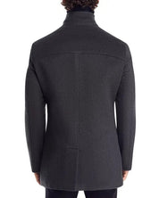 The Mens Store Department Store PURE CASHMERE Car Coat 40 R / M Charcoal Grey