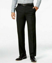 Sean John Mens Classic fit Dress Pants 40 / 32 Black Solid