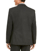 Alfani Men's Classic Fit Stretch Solid Suit Jacket Charcoal Grey 38L