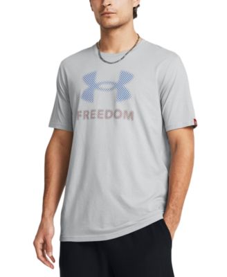 Under Armour Men Regular fit Short Sleeve Graphic T-Shirt Shirt XXL Blue Solid