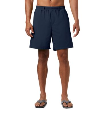 Columbia Men Regular fit Swim Trunks Swimwear Medium Blue Solid