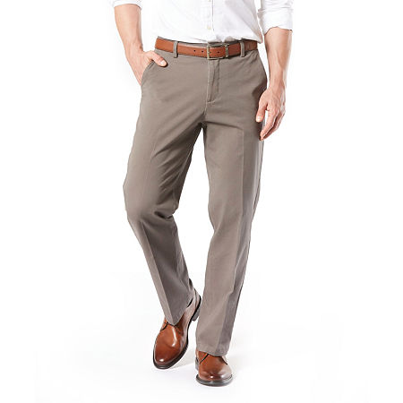 Dockers Workday Mens Khakis Classic Fit Dress Pants Brown 32 x 30