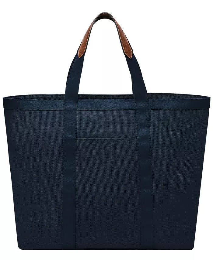 Fossil Two 8" Handles Hayes Tote with Zipper Bags Blue