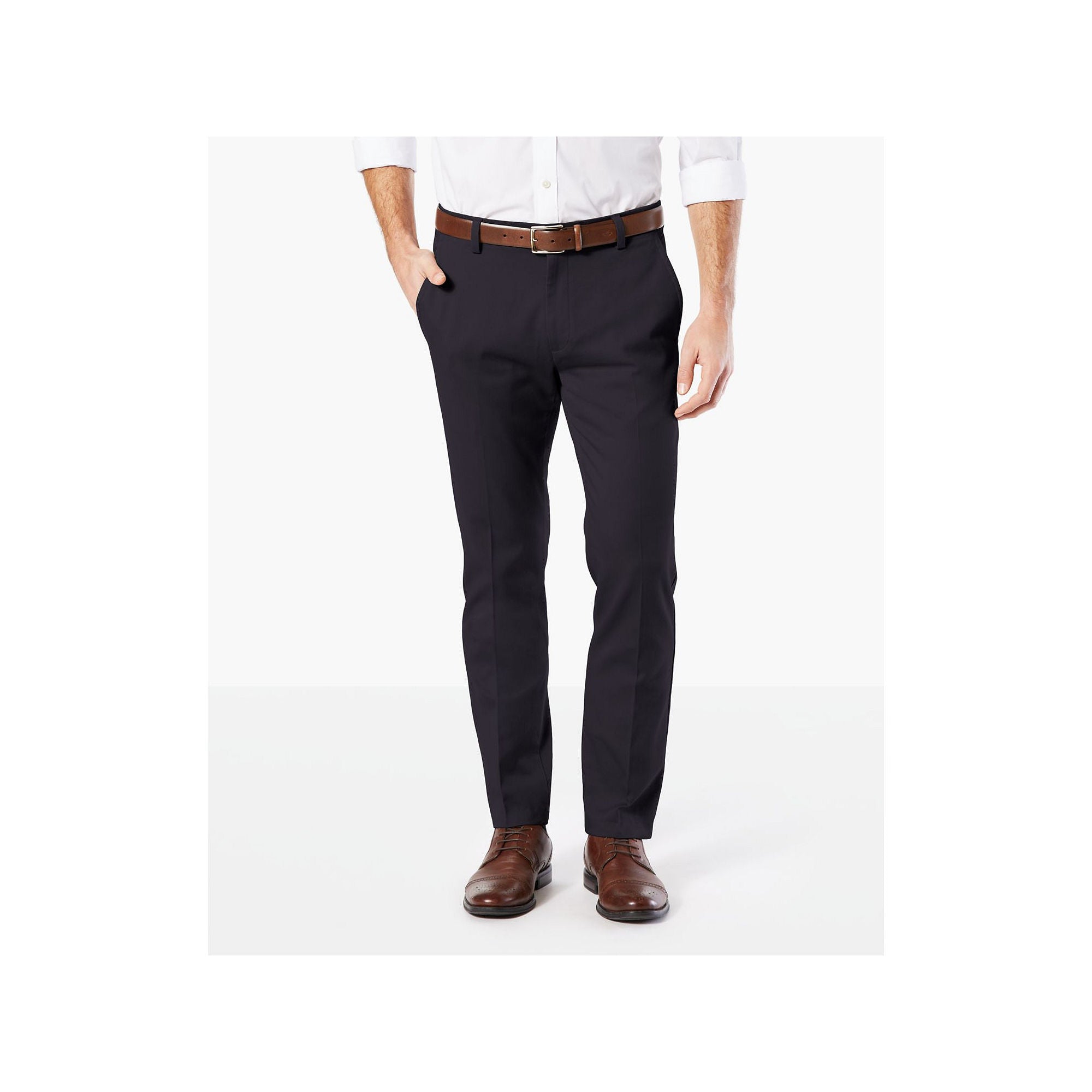 Dockers Mens Easy Khakis Slim Fit Dress Pants Blue 34 x 32