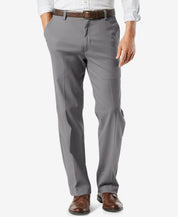 Dockers Mens Classic fit Casual Pants 40 / 36 Grey Solid