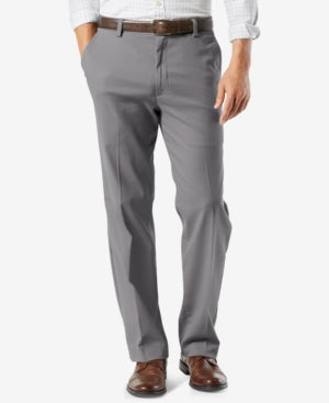 Dockers Mens Big Tall Easy Stretch Dress Pants Grey 44 x 34