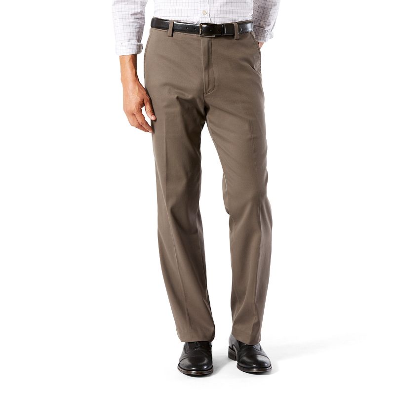 Dockers Men's Big and Tall Easy Classic Fit Khaki Stretch Pants Grey 46 x 29