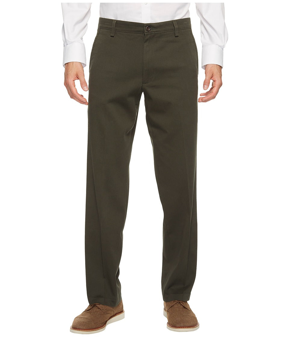 Dockers Men's Easy Straight Fit Khaki Stretch Dress Pants Olive Grove 32 x 30