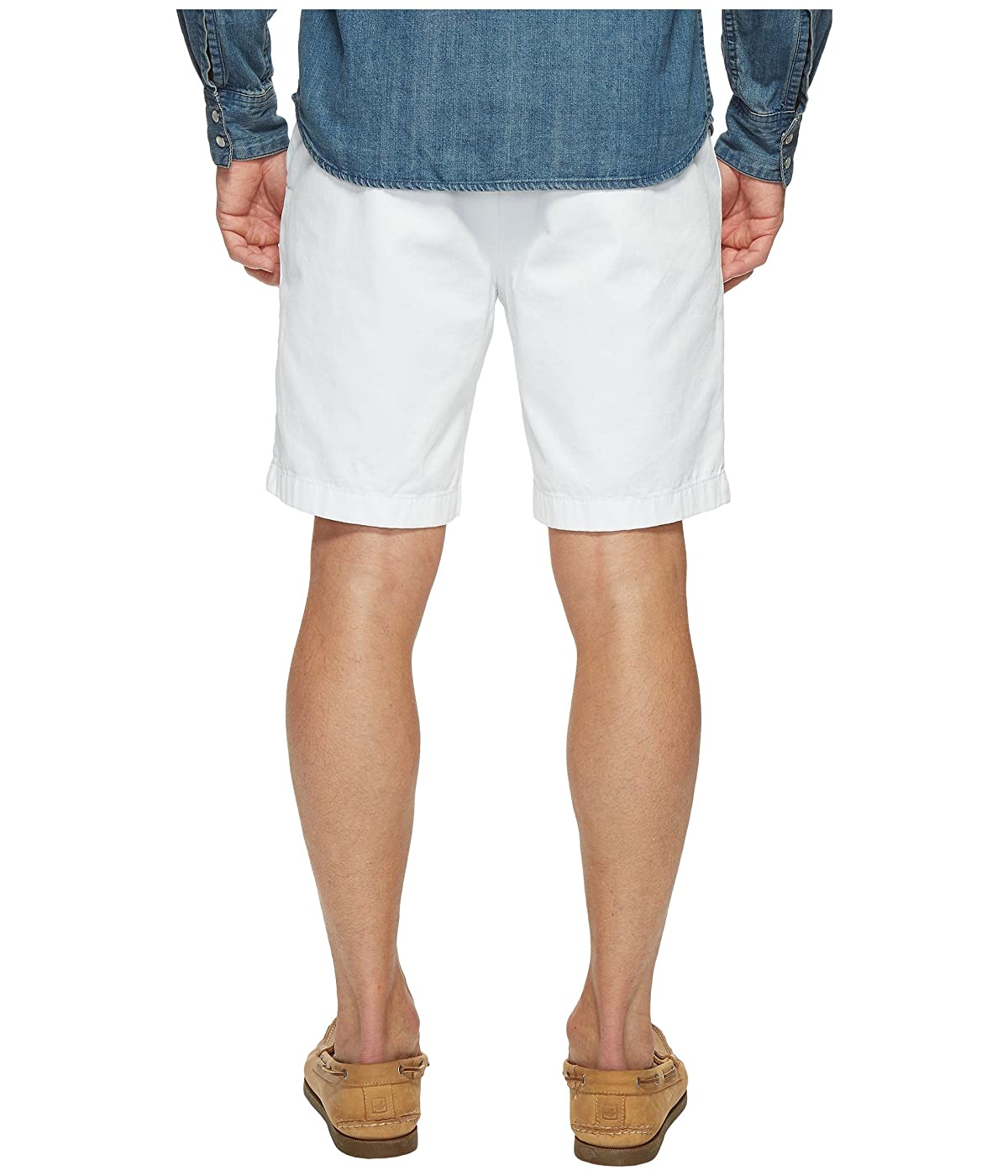 Nautica Anchor Mens 8.5" Twill Flat Front Shorts Bright White 40