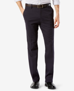 Dockers Mens Easy Stretch Khaki Pants Navy Blue 31 x 30