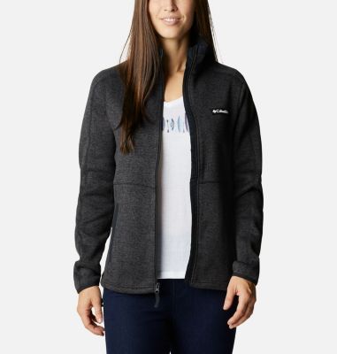 Columbia Womens Regular fit Full Zip Sweater XS Grey Solid