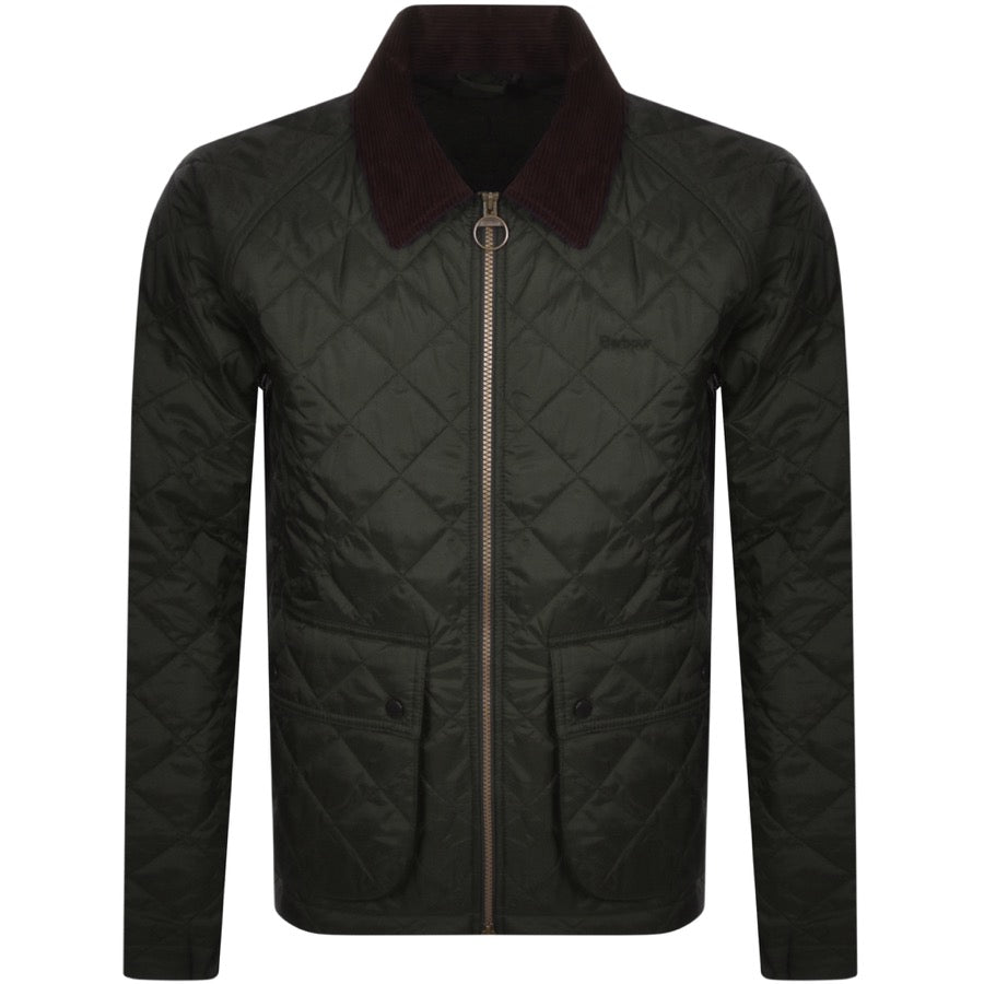 Barbour Mens Dom Quilted Jacket Sage 2XL