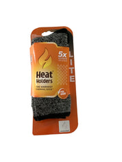 Heat Holders Womens Crew Socks 5-9 Grey Thermal